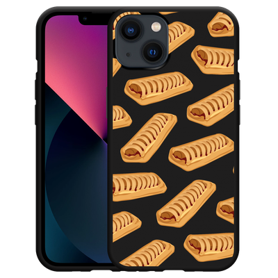 Cazy Hoesje Zwart geschikt voor iPhone 13 - Frikandelbroodjes