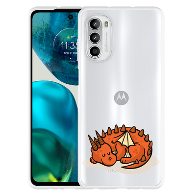 Cazy Hoesje geschikt voor Motorola Moto G52 - Sleeping Dragon