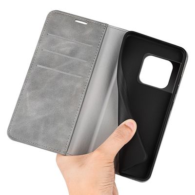 Cazy Wallet Magnetic Hoesje geschikt voor OnePlus 10T - Grijs