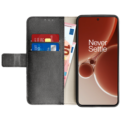 Cazy Wallet Classic Hoesje geschikt voor OnePlus Nord 3 5G - Zwart
