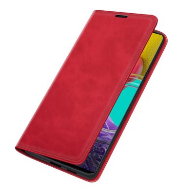 Cazy Wallet Magnetic Hoesje geschikt voor Samsung Galaxy M53 - Rood