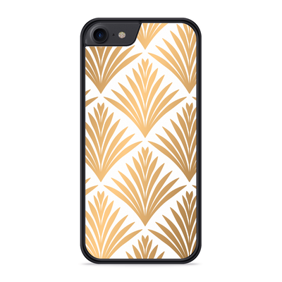 Cazy Hardcase hoesje geschikt voor iPhone 8 - Art Deco Gold