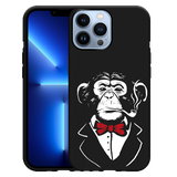 Hoesje Zwart geschikt voor iPhone 13 Pro Max - Smoking Chimp