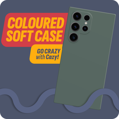 Cazy Soft Color TPU Hoesje geschikt voor Samsung Galaxy S23 Ultra - Groen