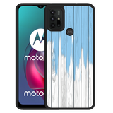 Hardcase hoesje geschikt voor Motorola Moto G10 - Dripping Blue Paint