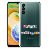 Hoesje geschikt voor Samsung Galaxy A04s - Choose Happiness