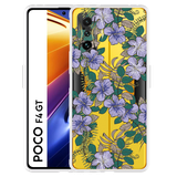 Hoesje geschikt voor Poco F4 GT - Purple Flowers