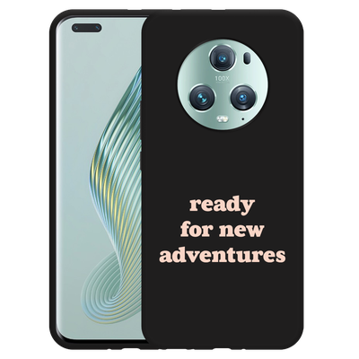 Cazy Hoesje Zwart geschikt voor Honor Magic5 Pro New Adventures