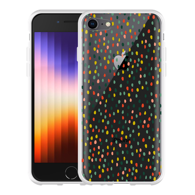Cazy Hoesje geschikt voor iPhone SE 2022 - Happy Dots