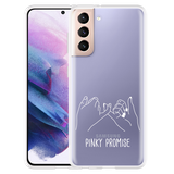 Hoesje geschikt voor Samsung Galaxy S21 - Pinky Promise