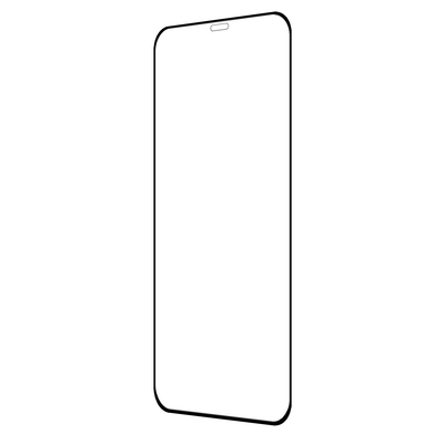 Cazy Full Cover Glass Screen Protector geschikt voor iPhone 12 Pro Max - Zwart