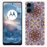 Hoesje geschikt voor Motorola Moto G04/G04s/G24/G24 Power Paarse Mandala