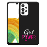 Hoesje Zwart geschikt voor Samsung Galaxy A33 - Girl Power
