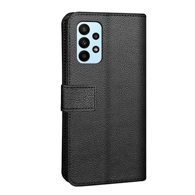 Cazy Wallet Classic Hoesje geschikt voor Samsung Galaxy A23 - Zwart