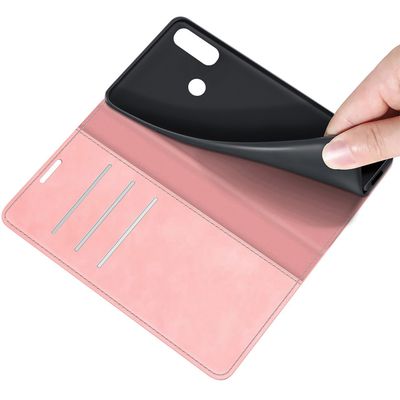 Cazy Wallet Magnetic Hoesje geschikt voor Motorola Moto E7i Power - Roze