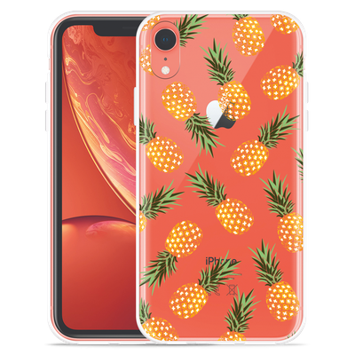 Cazy Hoesje geschikt voor iPhone Xr - Ananas