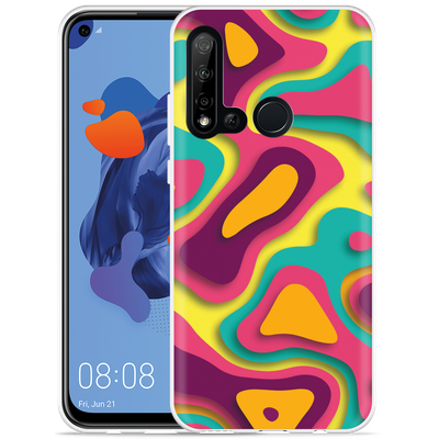 Cazy Hoesje geschikt voor Huawei P20 Lite 2019 - Retro Colors
