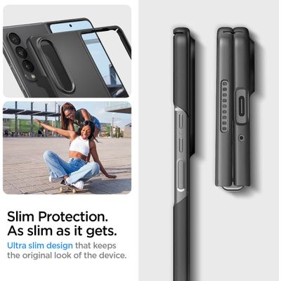 Samsung Galaxy Z Fold 4 Hoesje - Spigen Airskin Case - Zwart