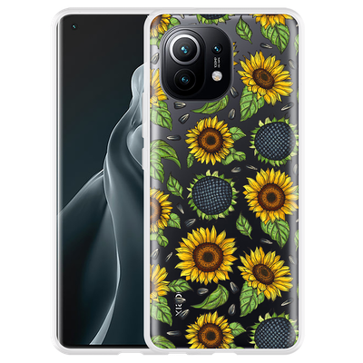 Cazy Hoesje geschikt voor Xiaomi Mi 11 - Sunflowers