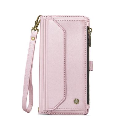 Caseme Case iPhone 16 - Crossbody Wallet Case - Pink