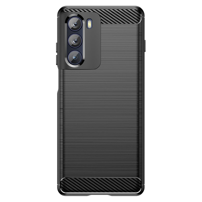 Cazy Rugged TPU Hoesje geschikt voor Motorola Moto G200 5G - Zwart