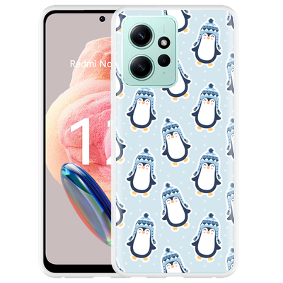 Cazy Hoesje geschikt voor Xiaomi Redmi Note 12 4G Pinguins