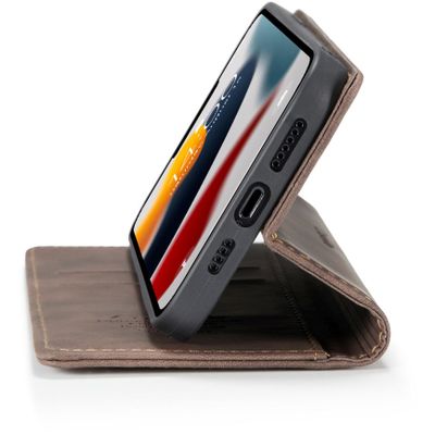 CASEME iPhone 13 Pro Max Retro Wallet Case - Coffee