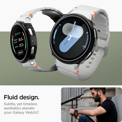 Spigen Hoesje geschikt voor Samsung Galaxy Watch7 44mm - Liquid Air - Zwart