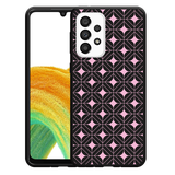 Hoesje Zwart geschikt voor Samsung Galaxy A33 - Geometrisch Pink