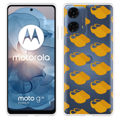 Cazy Hoesje geschikt voor Motorola Moto G04/G04s/G24/G24 Power Klompen