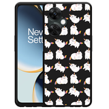 Hoesje Zwart geschikt voor OnePlus Nord CE 3 Lite 5G Unicorn Cat