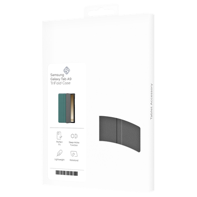 Cazy TriFold Hoes met Auto Slaap/Wake geschikt voor Samsung Galaxy Tab A9 - Grijs