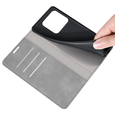 Cazy Wallet Magnetic Hoesje geschikt voor Xiaomi Redmi 10A - Grijs