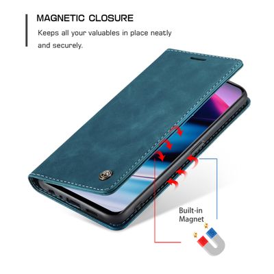 OnePlus Nord N20 Hoesje - CASEME Retro Wallet Case - Blauw