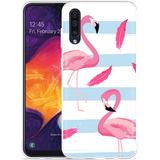 Hoesje geschikt voor Samsung Galaxy A50 - Flamingo Feathers