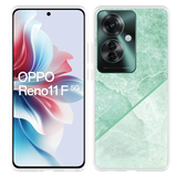 Hoesje geschikt voor Oppo Reno11 F Green Marble