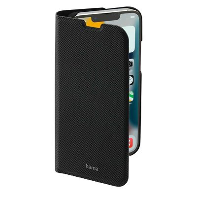 Hama Booklet Slim Pro Cover Hoesje geschikt voor Apple iPhone 13 Pro Max - Pasvakjes - Magnetische sluiting - Standfunctie - Perfecte Pasvorm - Zwart