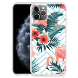 Hoesje geschikt voor iPhone 11 Pro - Flamingo Flowers