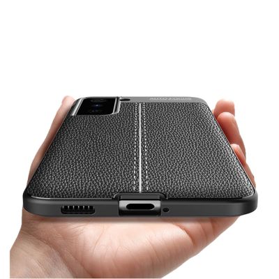 Cazy TPU Hoesje Soft Design geschikt voor Samsung Galaxy S21 Plus - Zwart