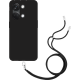 TPU Hoesje met Koord geschikt voor OnePlus Nord 3 5G - Zwart