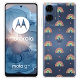 Hoesje geschikt voor Motorola Moto G04/G04s/G24/G24 Power Regenboog Patroon