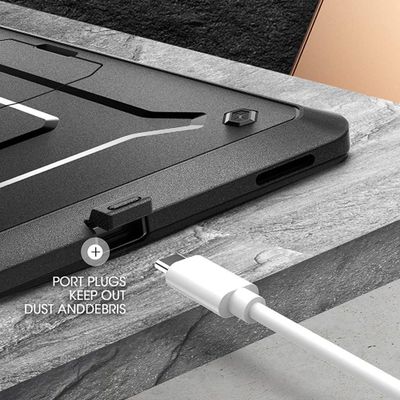 Supcase Unicorn Beetle Pro Hoes geschikt voor Samsung Galaxy Tab S8 / S7 - Met ingebouwde screenprotector - Zwart