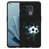 Hoesje Zwart geschikt voor OnePlus 10 Pro - Soccer Ball