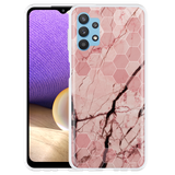 Hoesje geschikt voor Samsung Galaxy A32 5G - Pink Marble