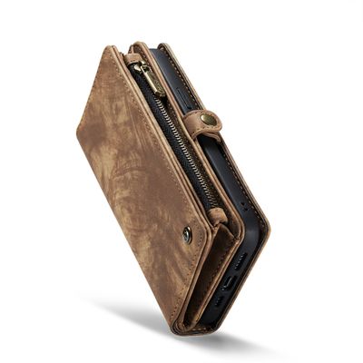 Caseme Case iPhone 15 - Multifunctional Wallet - Brown