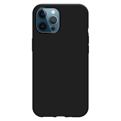 Cazy Soft TPU Hoesje geschikt voor iPhone 12 Pro Max - Zwart