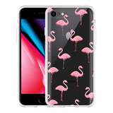 Hoesje geschikt voor iPhone 8 - Flamingo