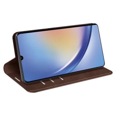 Cazy Wallet Magnetic Hoesje geschikt voor Samsung Galaxy A34 - Bruin