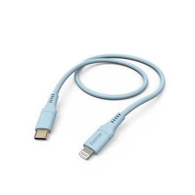Hama Silicone USB-C naar Lightning Kabel - MFI gecertificeerd - 150cm - Blauw