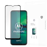 Cazy Full Cover Glass Screen Protector geschikt voor Motorola Moto G8 Plus - Zwart